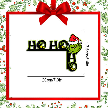 Christmas Cartoon Style Christmas Tree Santa Claus Elk Wood Indoor Ornaments Decorations Hanging Ornaments