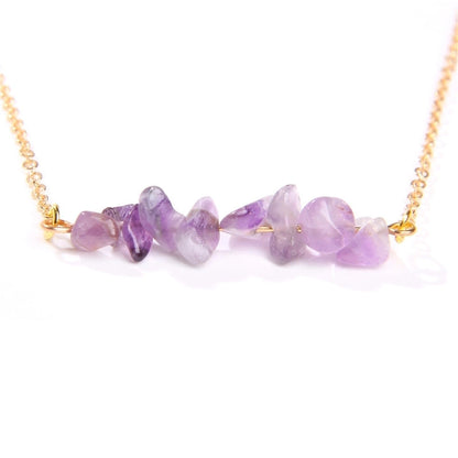 Vacation Irregular Alloy Natural Stone Necklace 1 Piece