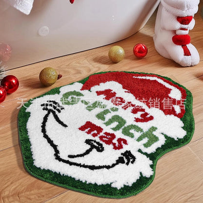 Christmas Casual Cute Christmas Tree Santa Claus Imitation Cashmere