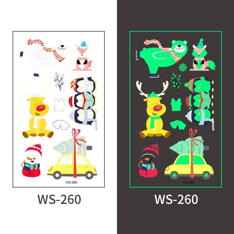 Christmas Santa Claus Transfer Stickers Tattoos & Body Art 1 Piece