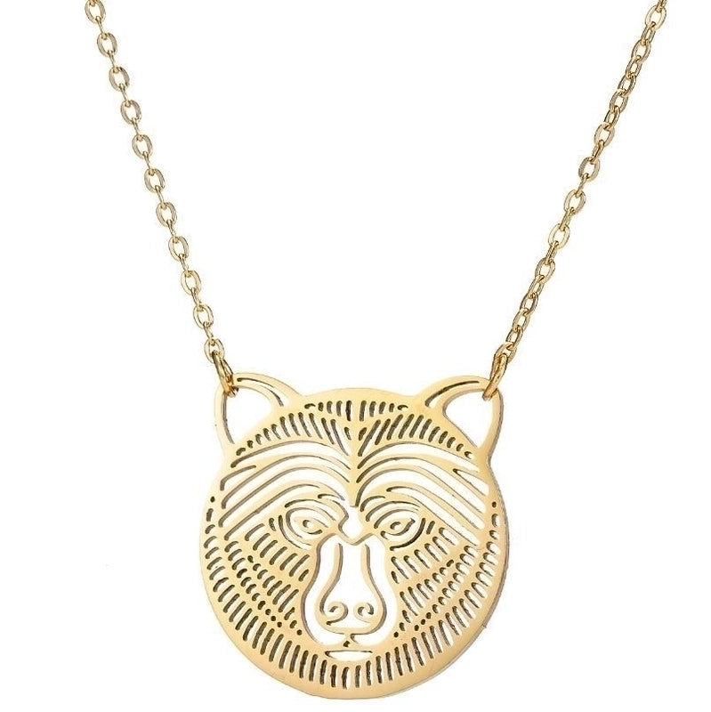Fashion 201 Stainless Steel 18K Gold Plated Plating Stainless Steel Necklaces