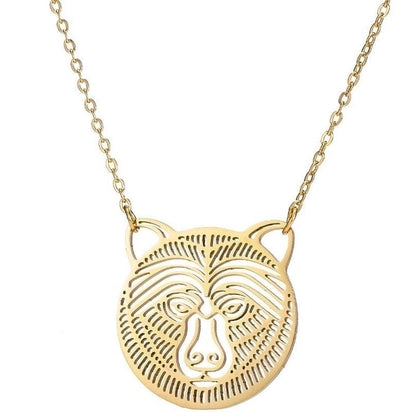 Fashion 201 Stainless Steel 18K Gold Plated Plating Stainless Steel Necklaces