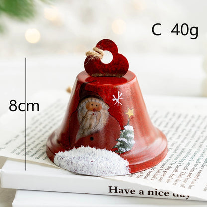Christmas Cute Minimalist Santa Claus Iron Holiday Festival Hanging Ornaments Decorative Props