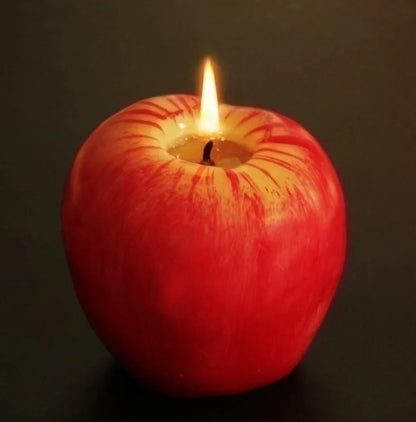 Christmas Cartoon Style Cute Apple Wax Candle