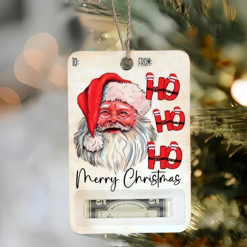 Christmas Cartoon Style Santa Claus Snowman Elk Wood Daily Festival Hanging Ornaments Decorations Hanging Ornaments