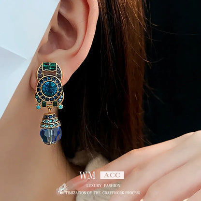 Luxurious Irregular Geometric Alloy Electroplating Earrings