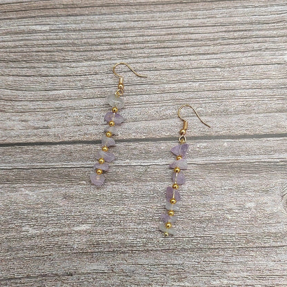 1 Pair Ethnic Style Geometric Natural Stone Drop Earrings