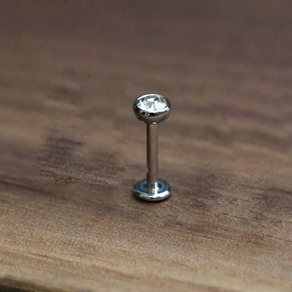 1 Piece Ear Cartilage Rings & Studs Elegant Heart Shape Pure Titanium Titanium Alloy Plating Zircon 14K Gold Plated White Gold Plated Lip Rings Ear Cartilage Rings & Studs