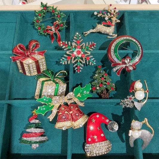 Retro Pin Geometric Alloy Plating Artificial Gemstones Unisex Brooches