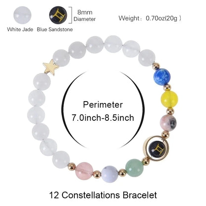 Minimalist Classic Style Constellation Natural Stone Bracelets In Bulk