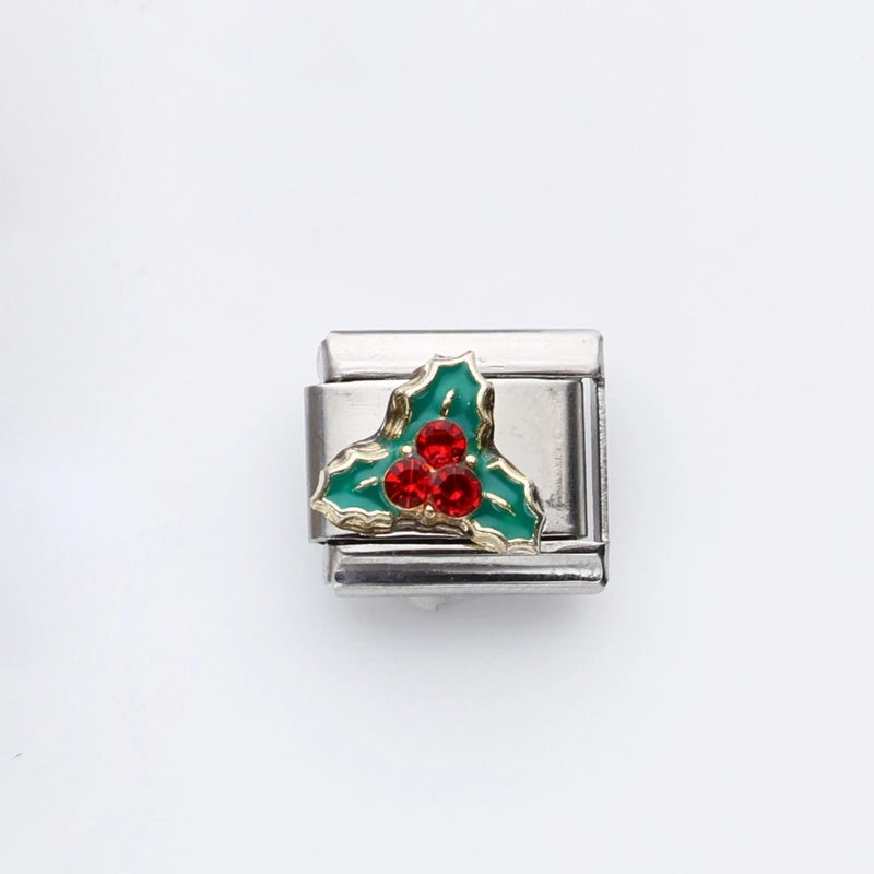 1 Piece 9*10mm 201 Stainless Steel Christmas Tree Santa Claus Christmas Socks Jewelry Accessories