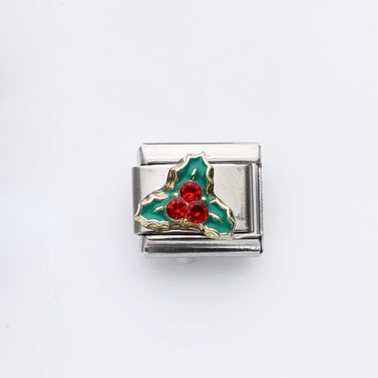 1 Piece 9*10mm 201 Stainless Steel Christmas Tree Santa Claus Christmas Socks Jewelry Accessories