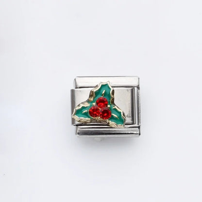 1 Piece 9*10mm 201 Stainless Steel Christmas Tree Santa Claus Christmas Socks Jewelry Accessories