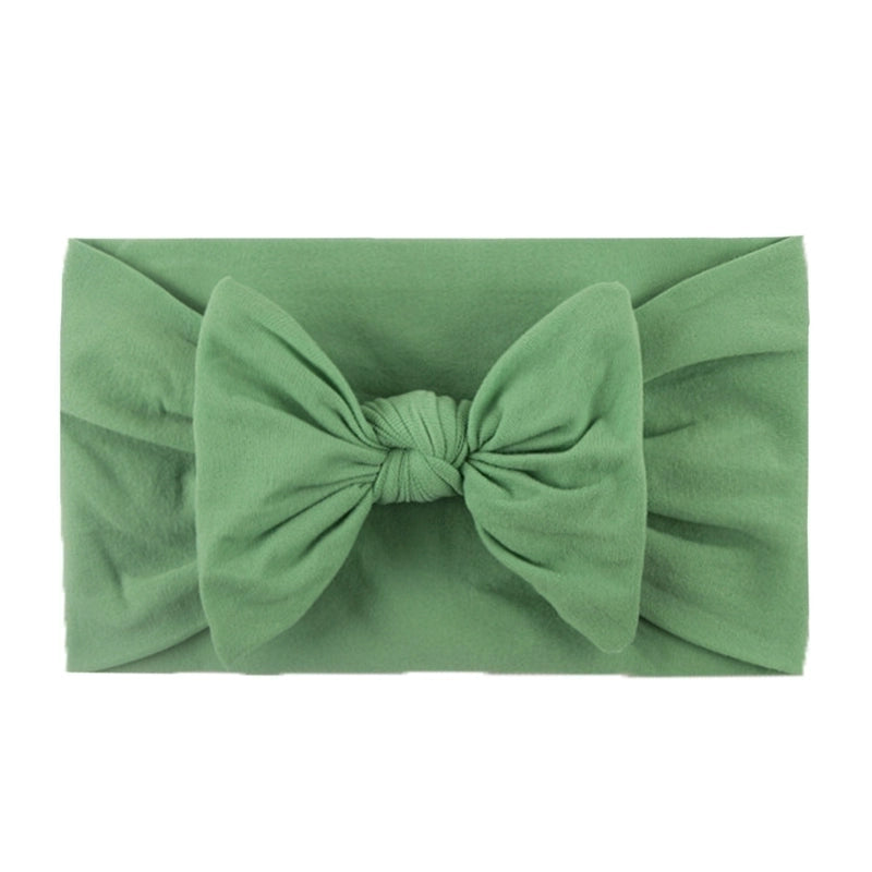 Kid's Fashion Solid Color Bow Knot Cloth Braid Hair Band
