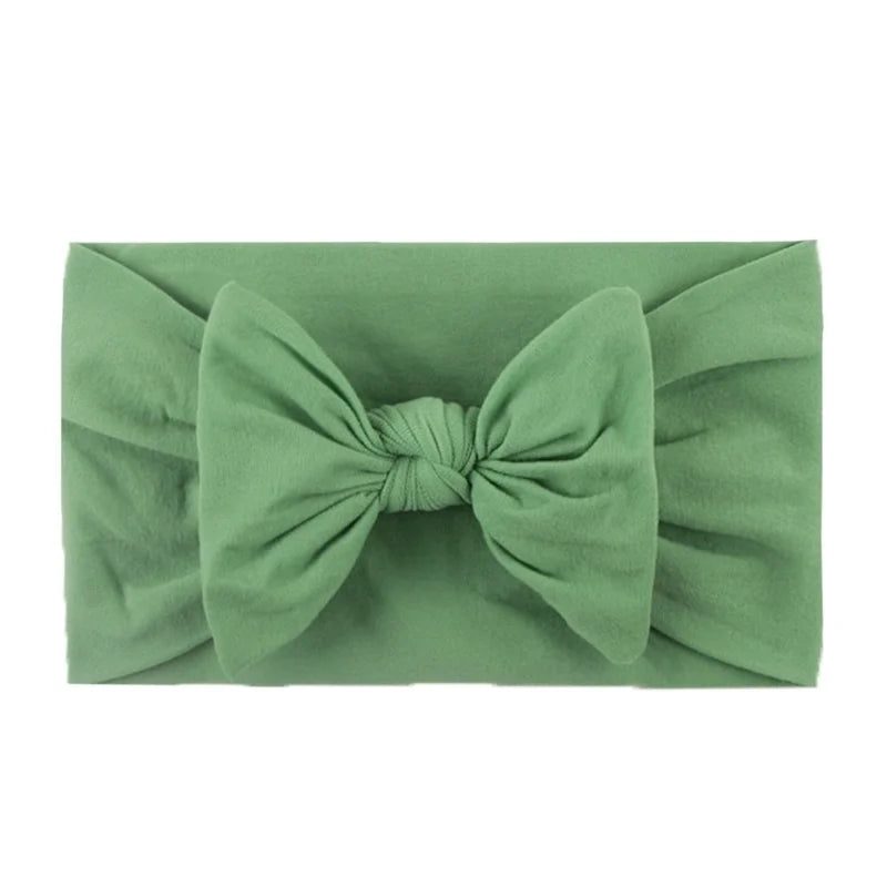 Kid's Fashion Solid Color Bow Knot Cloth Braid Hair Band