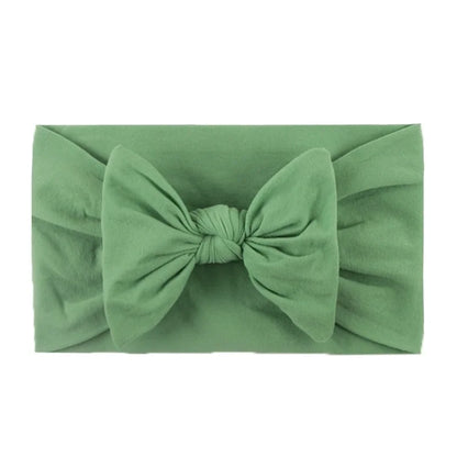 Kid's Fashion Solid Color Bow Knot Cloth Braid Hair Band