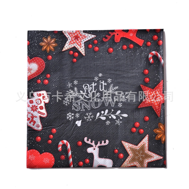 Christmas Cute Classic Animal Party Tableware Tableware