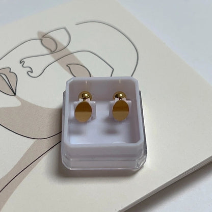 1 Pair Sweet Cross Heart Shape Snowflake Plating 304 Stainless Steel Titanium Steel 18K Gold Plated Cartilage Earrings