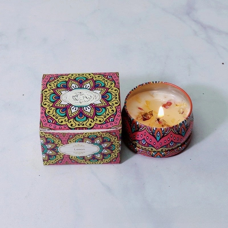 Christmas Fashion Santa Claus Contrasting Colors Flower Wax Metal