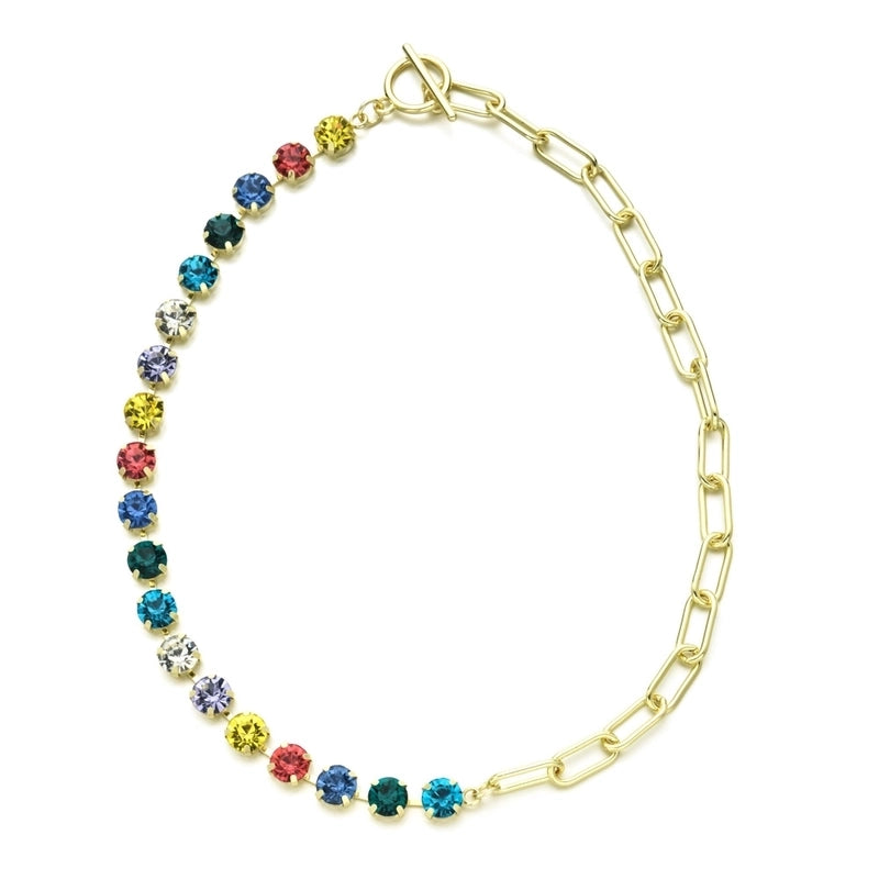 Elegant Luxurious Lady Geometric Copper Inlay Zircon Bracelets