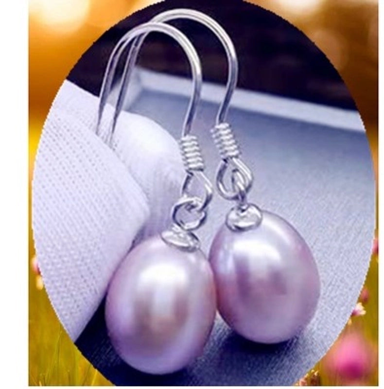 1 Pair Retro Water Droplets Freshwater Pearl Drop Earrings