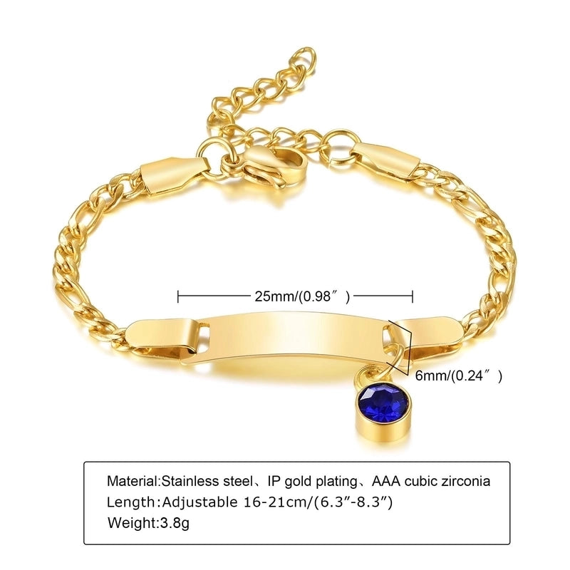 Casual Round Stainless Steel Gold Plated Zircon Bracelets In Bulk