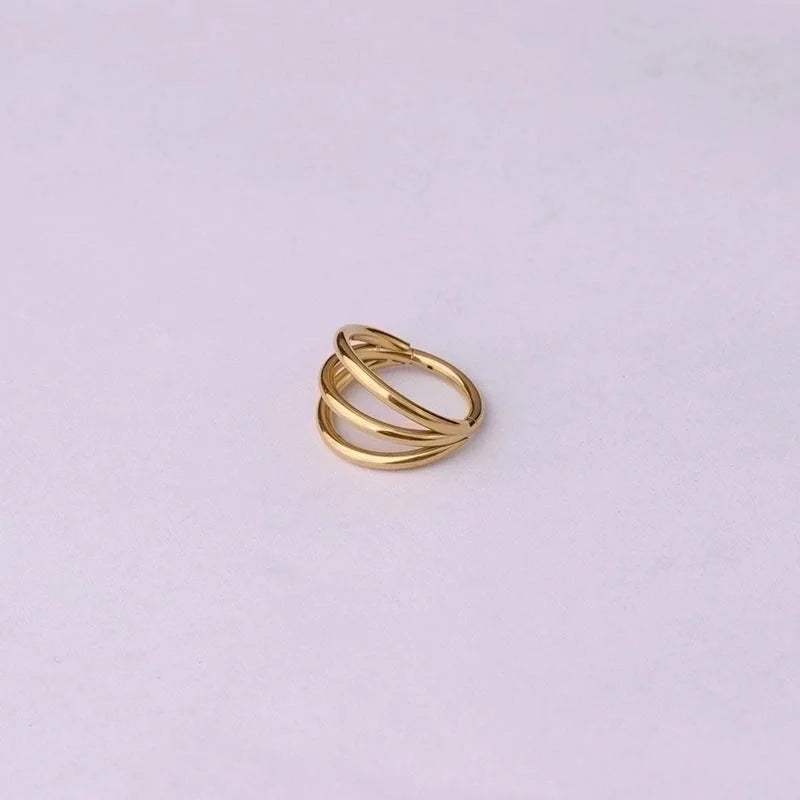 316 Stainless Steel Fashion Plating Geometric Earrings