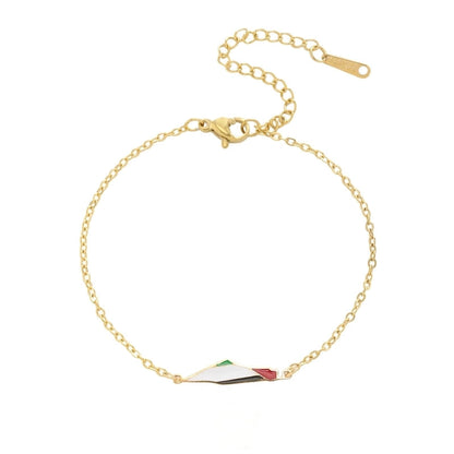 Retro Map Titanium Steel Bracelets Drawstring Bracelets In Bulk