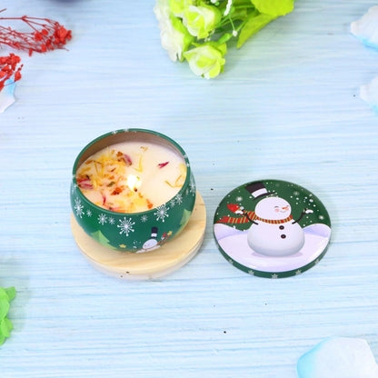 Christmas Fashion Santa Claus Contrasting Colors Flower Wax Metal