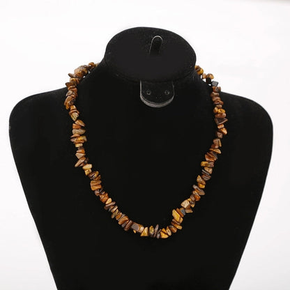 2 Pieces Ethnic Style Geometric Resin Beaded Natural Stone Necklace