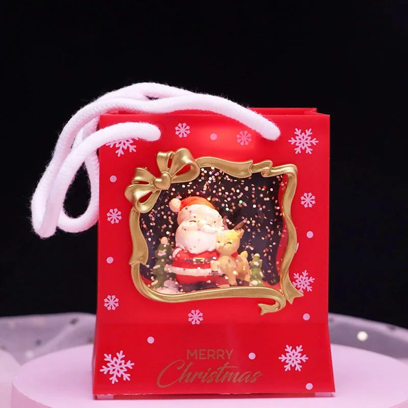 Christmas Cartoon Style Santa Claus Snowman Resin Holiday Daily