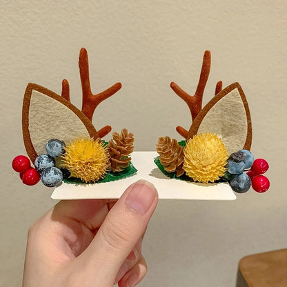 Christmas Cute Antlers Daily Hairpin