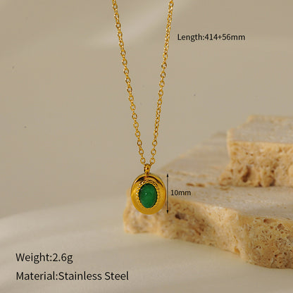 Elegant Luxurious Shiny Geometric Tree 304 Stainless Steel Necklace