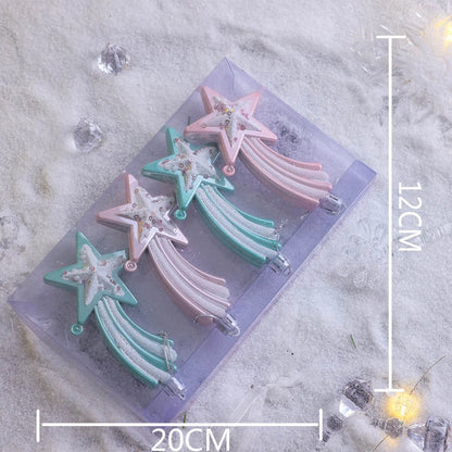 Plastic Ball Christmas Ball Petal Glitter White Foam Ball Christmas Decorations Christmas Tree Decoration Pendant