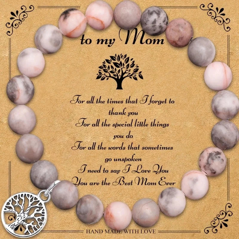 Casual Minimalist Tree 304 Stainless Steel Natural Stone Bracelets In Bulk