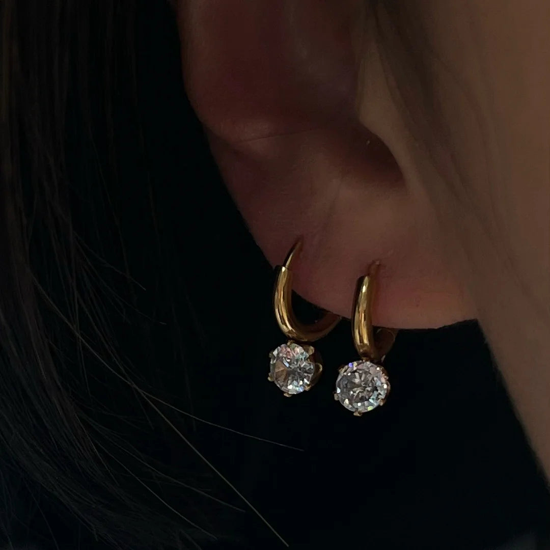 Stainless Steel Drop Earrings