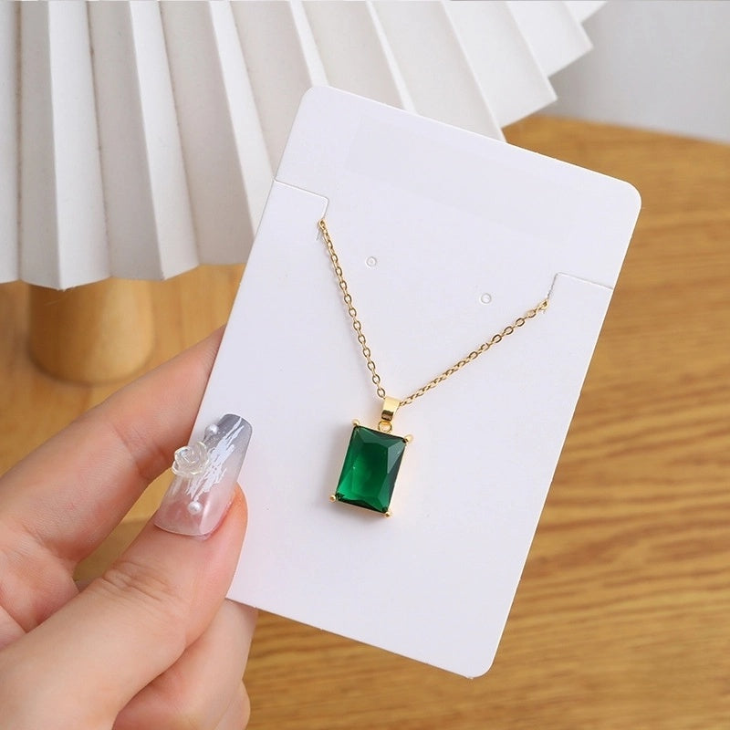 Copper Inlay Heart Shape Flower Rhinestones Pendant Necklace