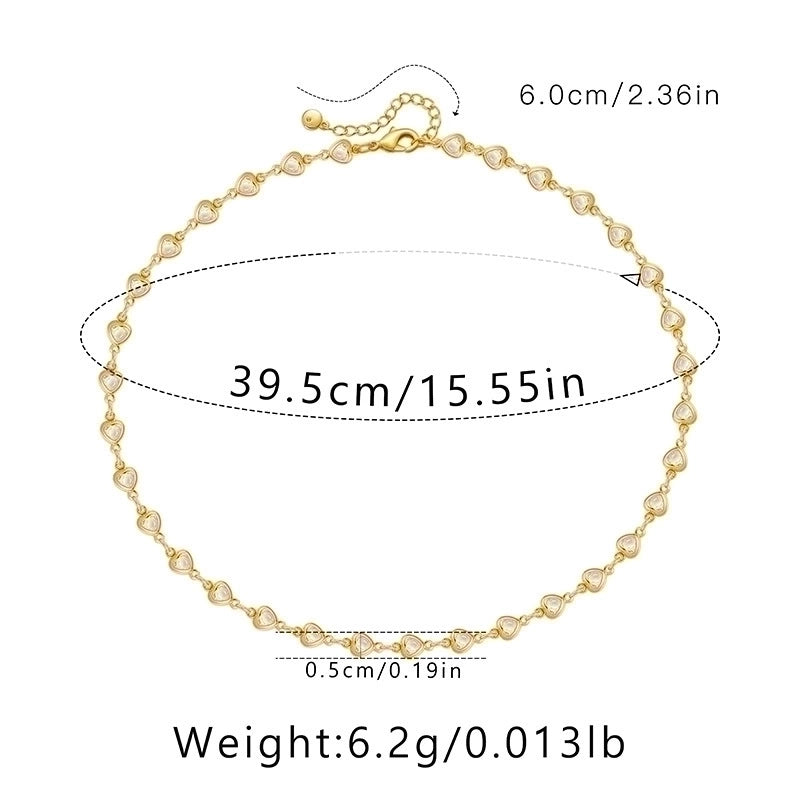 Ig Style Minimalist Solid Color Copper Plating Chain 18k Gold Plated Necklace