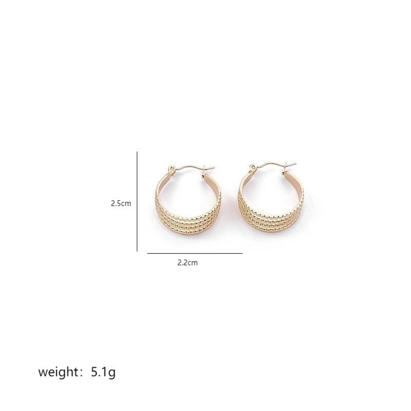 1 Pair Elegant Sweet Commute Heart Shape Plating Stainless Steel 18K Gold Plated Earrings