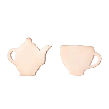 1 Pair Halloween Minimalist Spider Web Butterfly Notes Plating Hollow Out 304 Stainless Steel 18K Gold Plated Ear Studs