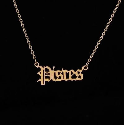 Fashion Constellation 201 Stainless Steel 18K Gold Plated Stainless Steel Necklaces