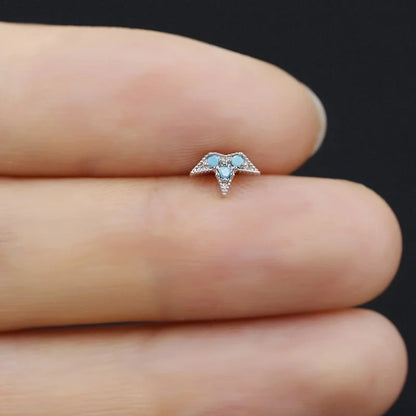 1 Piece Casual Classic Style Heart Shape Butterfly Bow Knot 316 Stainless Steel Copper Resin Rhinestones Glass White Gold Plated Stainless Steel Earrings