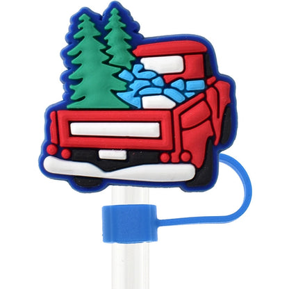 Christmas Casual Cute Pastoral Santa Claus Silica Gel Straw Decorative Cap 10 PCS/Package