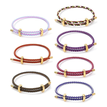 Minimalist Solid Color 304 Stainless Steel Bracelets In Bulk