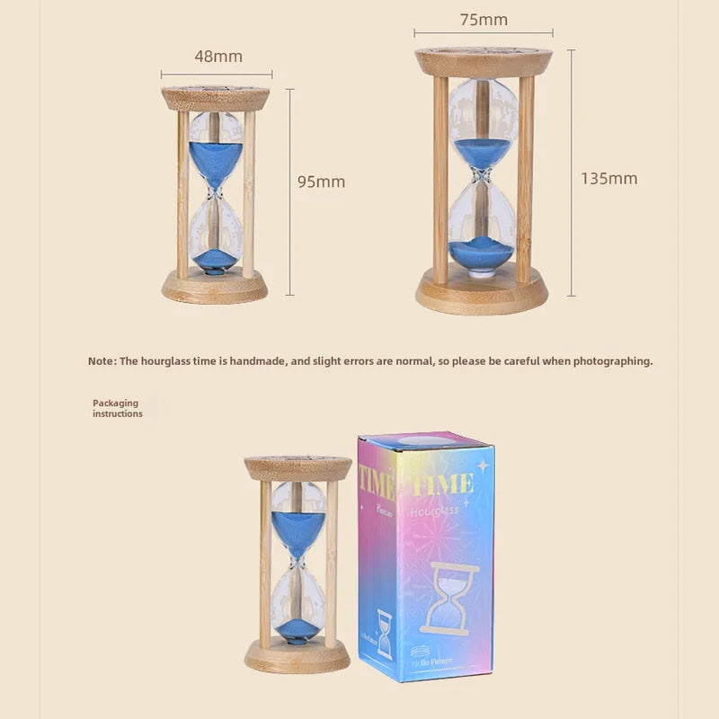 Creative Bamboo Fluorescent Timer Home Bedroom Ornaments 1-30 Minutes Luminous Time High Sense