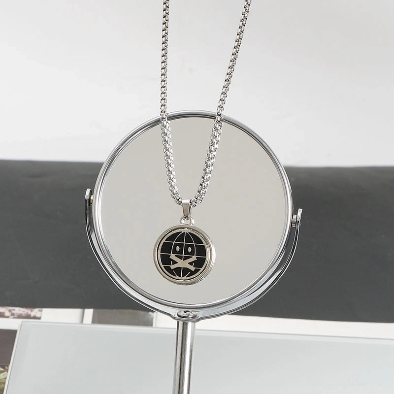 Hip-hop Animal Cartoon Character Alloy Titanium Steel Pendant Necklace In Bulk