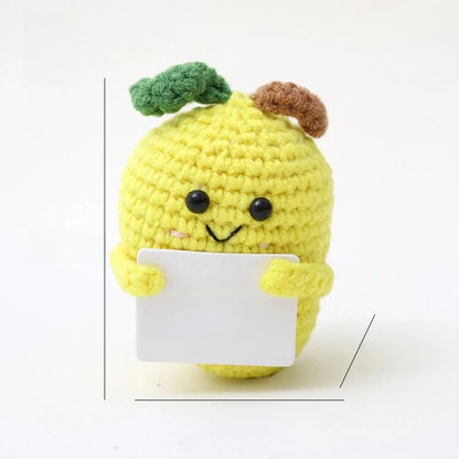 Cute Fruit Heart Shape Flower Yarn Daily Decorations Table Decoration