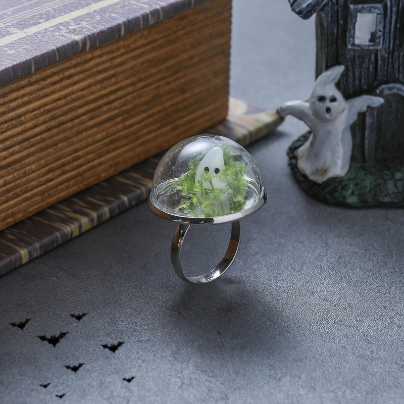 Casual Cartoon Character Glass Luminous Unisex Earrings Necklace