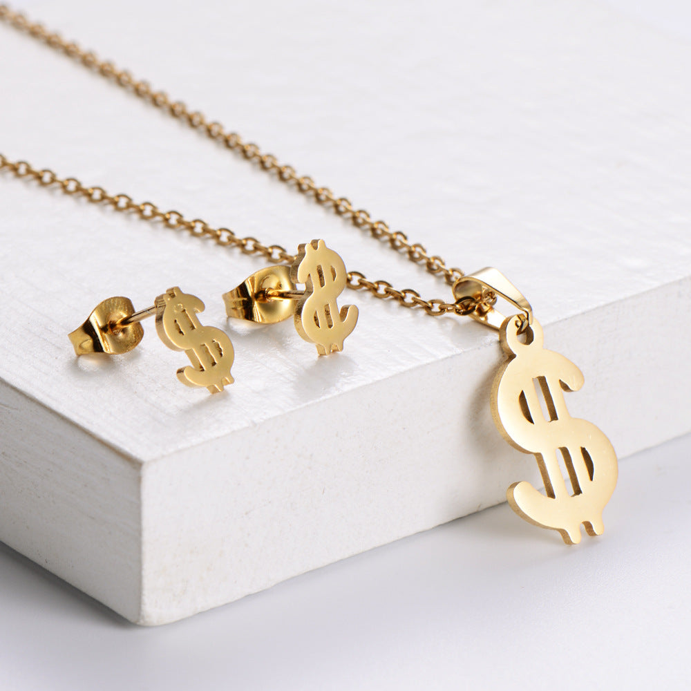 Women Korean Lace Animal Polka Dot Rhombus Stainless Steel Electroplating Earrings