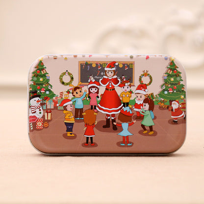 Christmas Wooden Diy Small Gift Children's Handmade Santa Claus Puzzle Educational Toy Kindergarten Prize